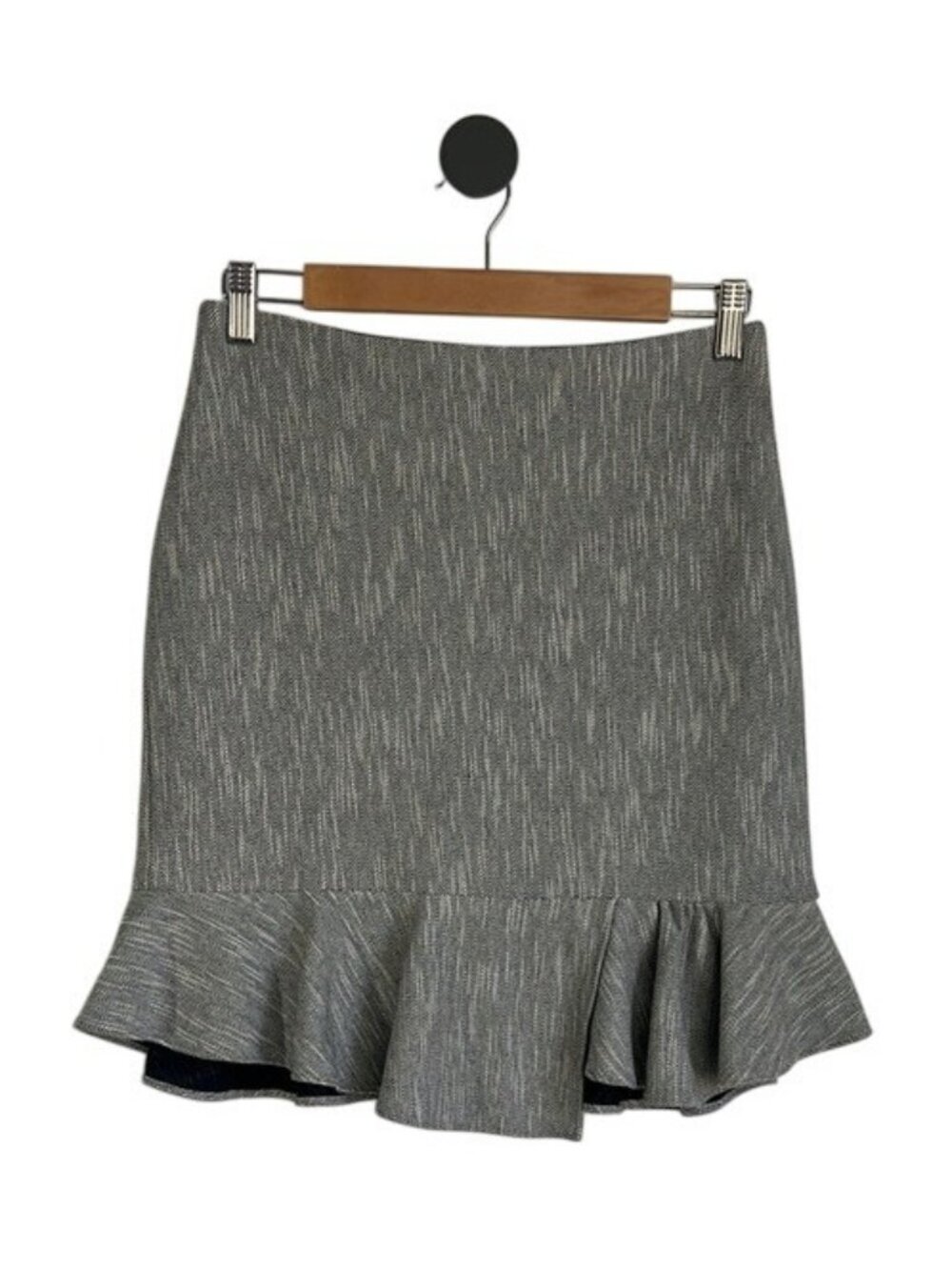Tibi Crossover Ruffle Hem Skirt - 4